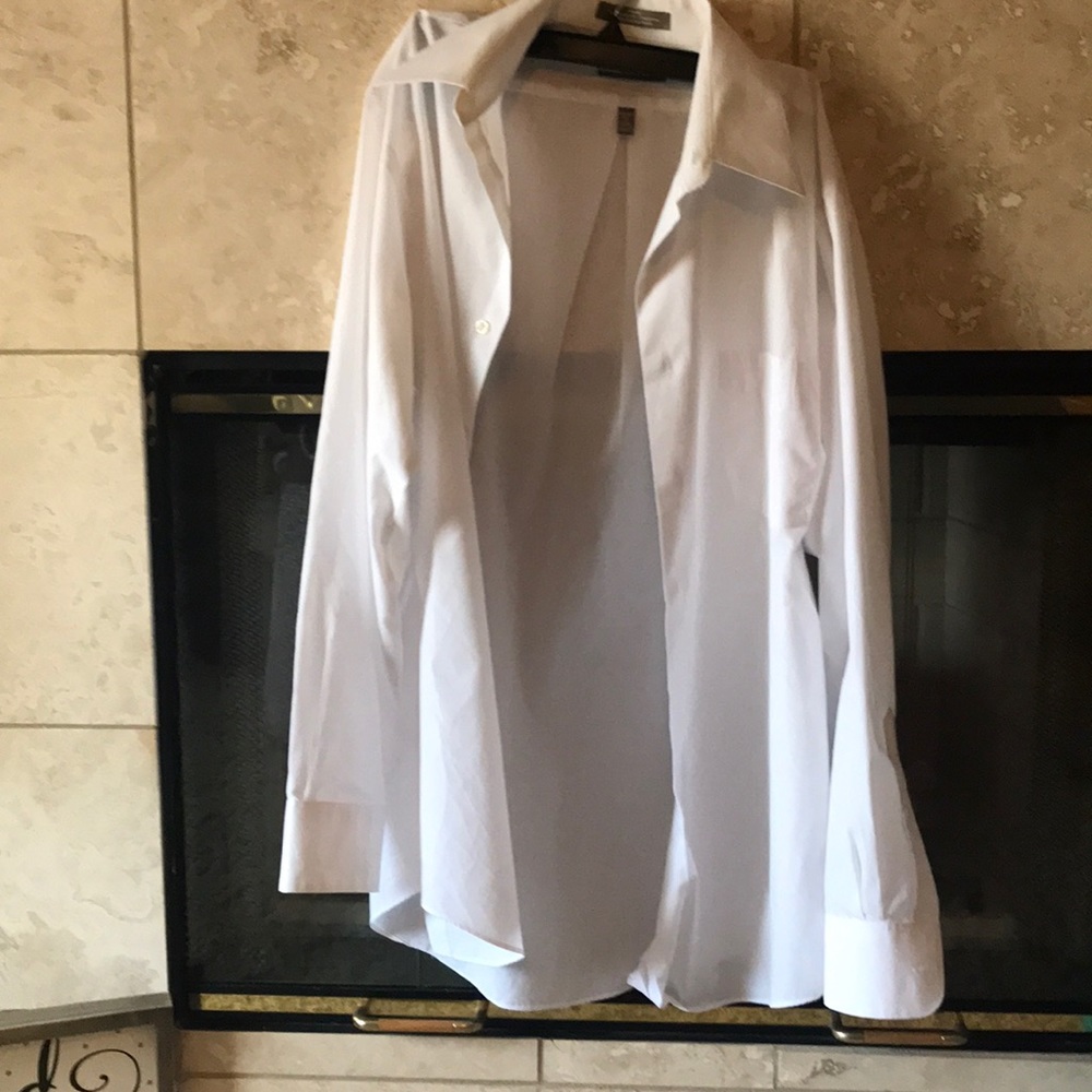 Men’s white button down